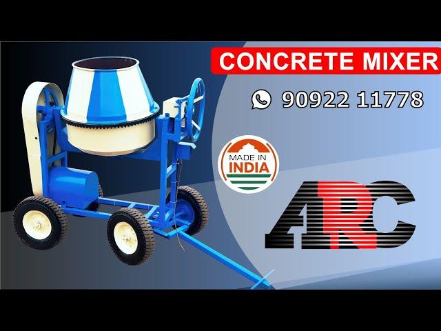 Mini Portable Tilting Drum Concrete mixer - Made in India | ARC | Coimbatore