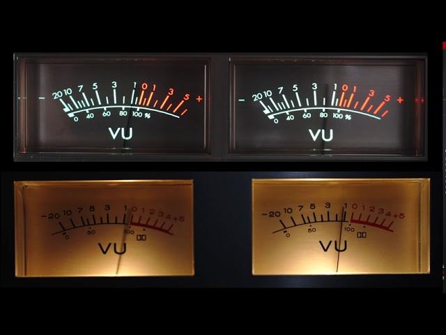 Vintage VU Meter Comparison (Foreigner - Girl on the Moon)