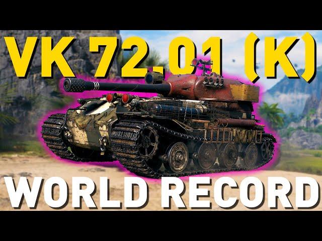 VK 72.01 (K) WORLD RECORD in World of Tanks!