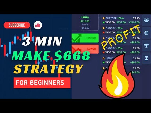 Make $668 in 3 Minutes - Pocket Option Real Strategy for Beginners 100%