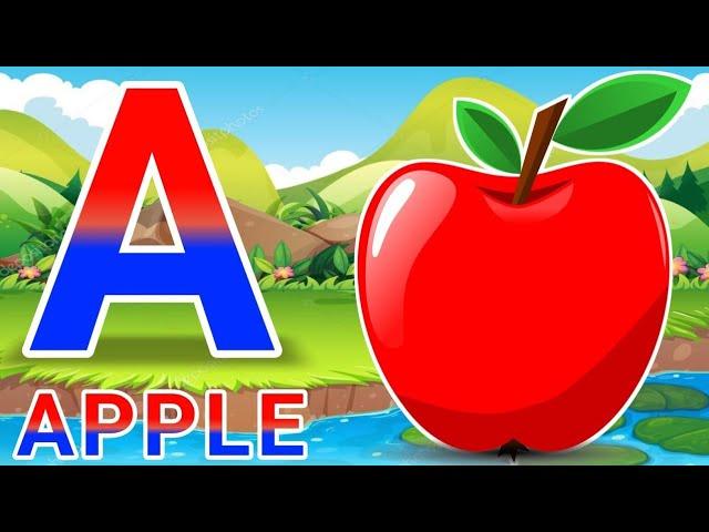 Phonics song with Two Word A for Apple ABC alphabet song with sound, for children #abcd #kidssong