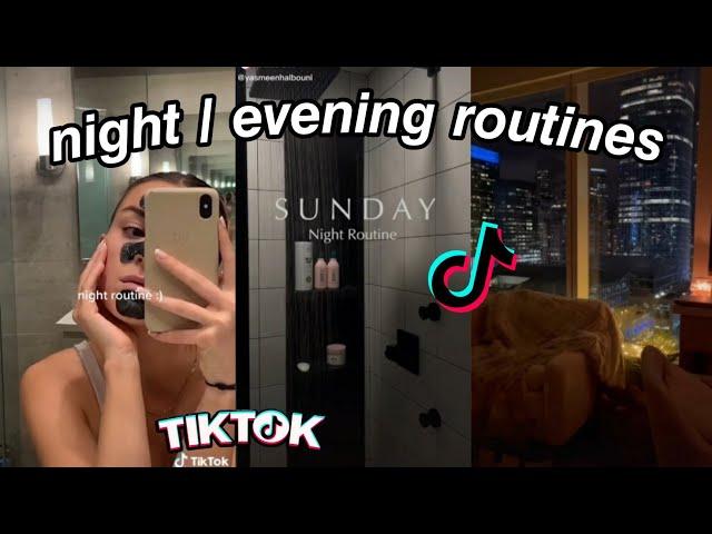 Night / Evening Routines  | Aesthetic TikTok Compilation