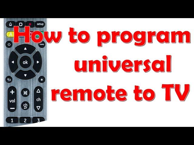 How to program universal remote to TV? Easy setup guide