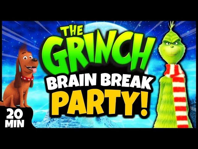  The Grinch Brain Break Party  Freeze Dance  Christmas  Just Dance