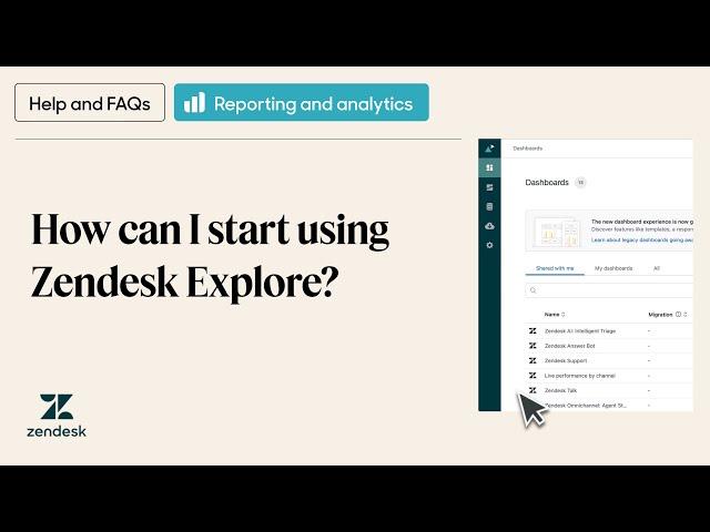 How can I start using Zendesk Explore?