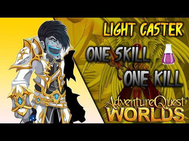 ONE SKILL ONE KILL ! 1VS1 Light Caster - AQW Indonesia