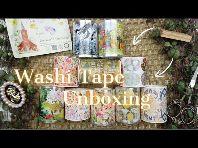 WASHI TAPE Unboxing for Scrapbook Journaling | The Washi Tape Shop | ASMR