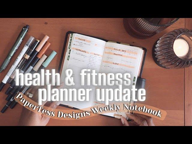 Health & Fitness Planner Update | Paper Tess Designs Weekly Notebook