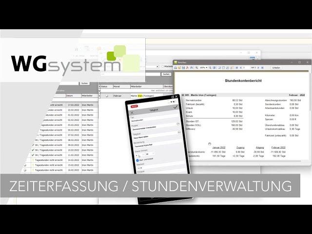 Zeiterfassung mobil oder am PC mit Stundenverwaltung