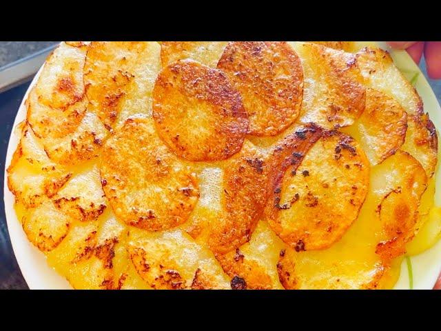 3 Potatoes, 1 Onion and Cheese Recipe For Dinner in 10 minutes