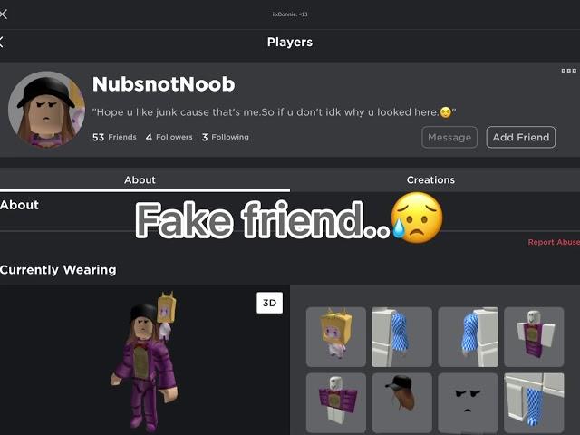 How I lost some of my friends on roblox :(