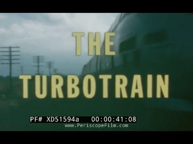 " THE TURBOTRAIN"  1968 SIKORSKY AIRCRAFT TILTING RAILROAD PASSENGER TRAIN  PROMO  FILM   XD51594a