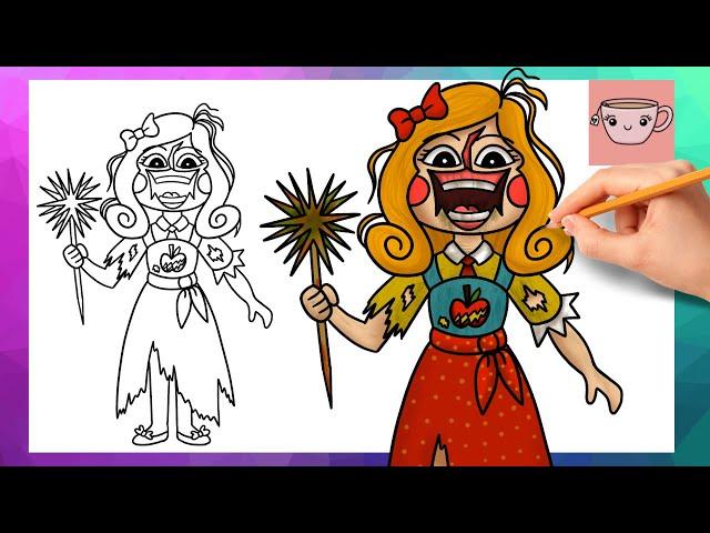 How To Draw Damaged Miss Delight from Poppy Playtime Chapter 3 | Drawing Tutorial