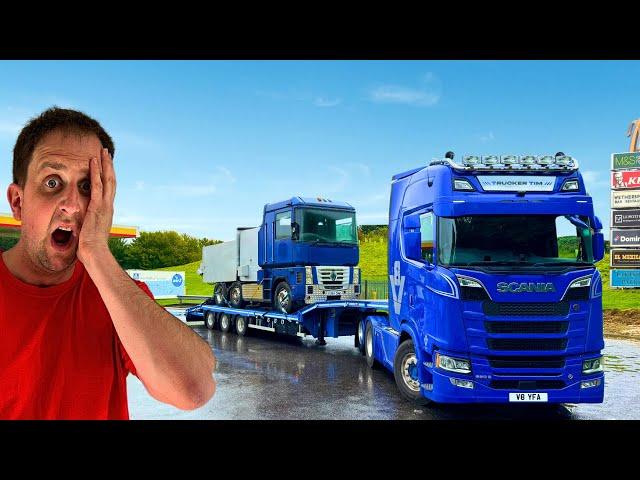 SPENDING THE NIGHT IN A *DANGEROUS* SERVICE STATION | #truckertim