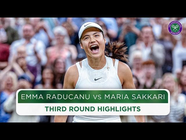 Can Raducanu beat the No.9 seed? | Emma Raducanu vs Maria Sakkari | Highlights | Wimbledon 2024