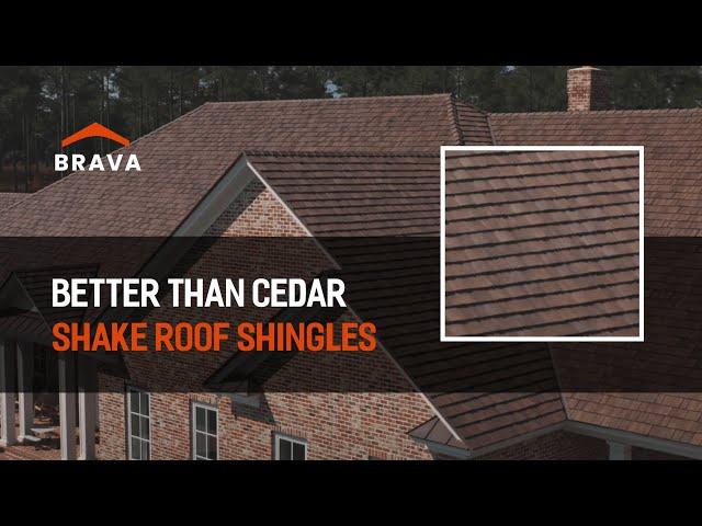 Better Than Cedar Shake Roof Shingles - Brava Composite Shake - Color: Sierra