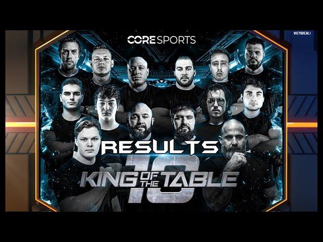 King of the Table 10 | Results