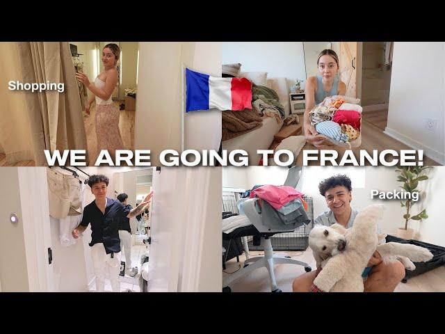 PREPARING FOR OUR FRANCE TRIP| European clothes shopping, couples pedicures, last minute packing