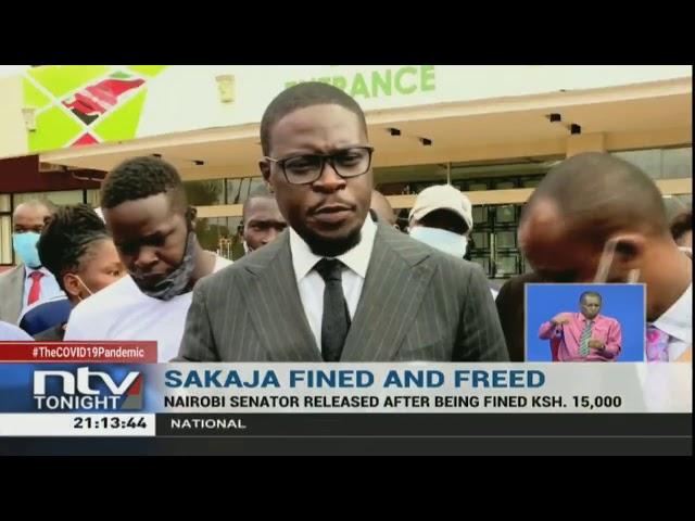 Senator Sakaja fined Ksh 15,000 after pleading guilty for flouting curfew orders.