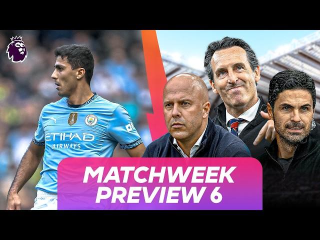 Can Man City's rivals capitalise on Rodri's absence | Matchweek 6 Preview