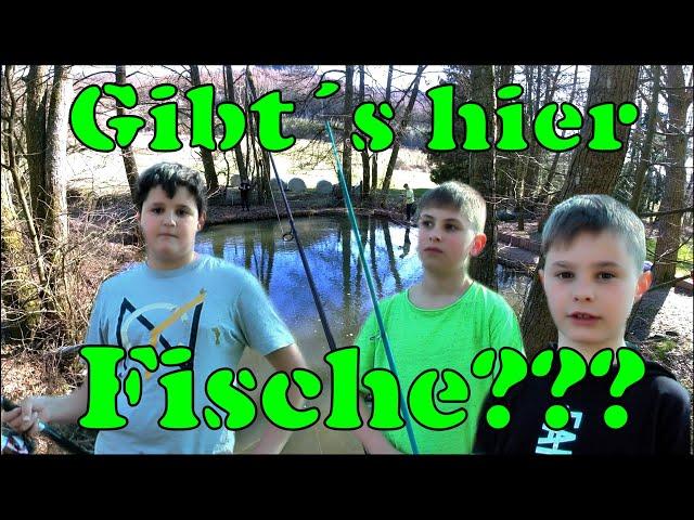 Ein Teich im Wald - Gibt´s hier Fische??? |Naturabenteuer, Kinder angeln