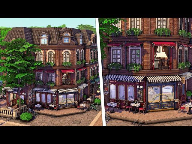 Britechester Bistro and Bar | The Sims 4 Cozy Bistro Speed Build