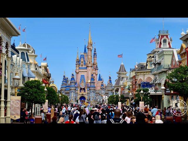 Magic Kingdom 2023 Spring Break Crowds & Wait Times Tour in 4K | Walt Disney World March 2023