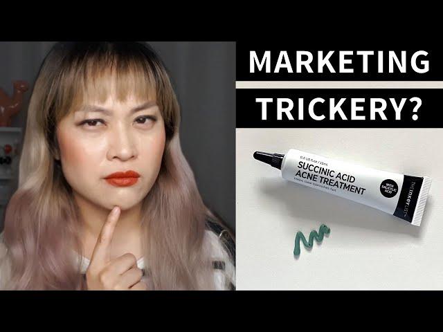 Sneaky Marketing? The Inkey List Succinic Acid Acne Treatment | Lab Muffin Beauty Science