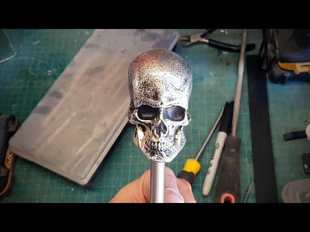 Casting a Skull in Pewter