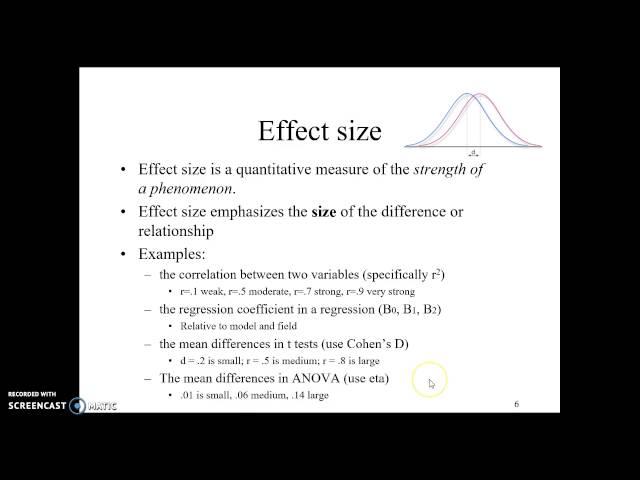 Power & Effect Size