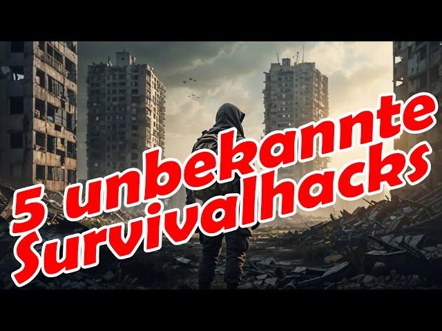 5 unbekannte Survivalhacks,  Prepping, Kriesenvorsorge