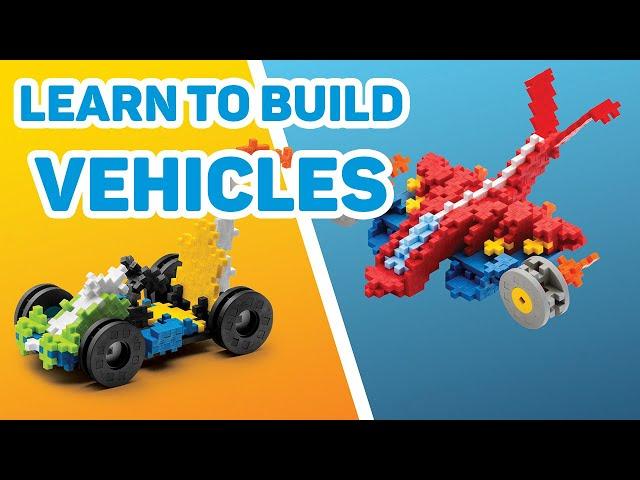 Plus Plus Learn to Build Vehicles Super Set - Stop Motion video