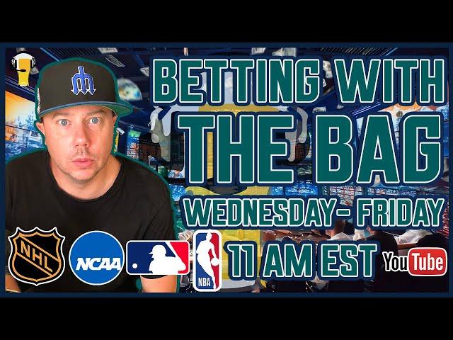 NHL | MLB | NCAAB | NBA | Sports Betting Live | Betting with the Bag | Wed, Apr 2nd, 2025