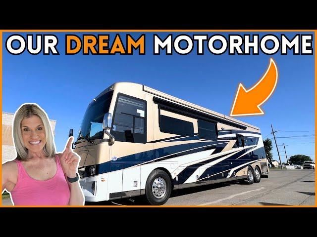 OUR NEXT MOTORHOME FIRST DRIVE & INTERIOR TOUR -- 2025 NEWMAR DUTCH STAR!