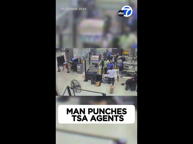 Man punches TSA agents