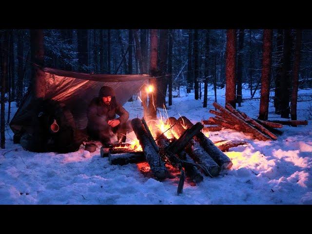 Surviving the Cold - Winter Camping in Snow