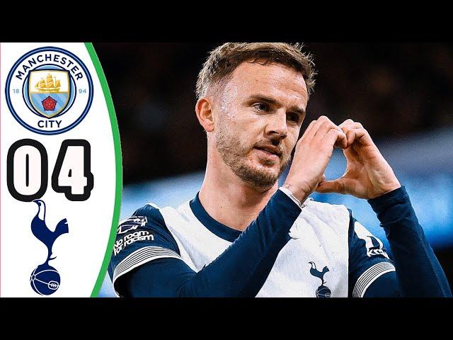 Manchester City vs Tottenham 0-4 || Highlights & All Goals | Premier League 2024/25