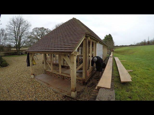 Oak Frame Building time-lapse #woodworking #carpentry #oakframe