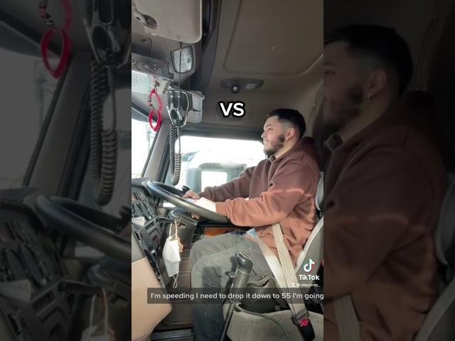 when you first start truck driving vs 1 year later #shorts #trucker #funny #share #viral