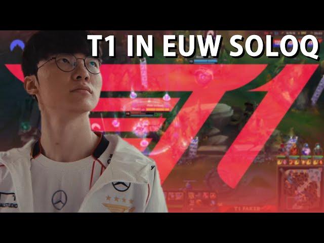 T1 PLAYERS IN EUW SOLOQ - THE LAST STREAM WORLDS 2024 | Faker | Gumayusi | Keria | Zeus | Oner