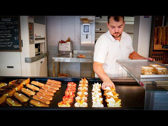 Solo Pastry Chef makes Modern French Pastry & Tarts Everyday｜A Day in the Life in a French Bakery