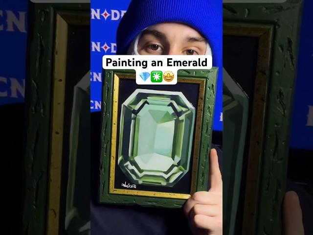 Enerald painting oil in canvas ️ #painting #art #emerald #artchallenge