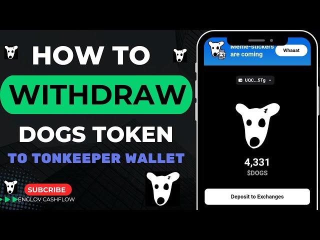 How To Withdraw DOGs Token Without Gas Fees Using TONKeeper Wallet