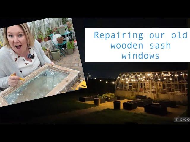 Renovating Our 250-Year-Old Rock Cottage Sash window repair Part 1