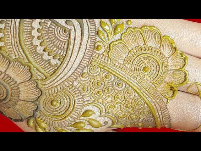 SHADED ARABIC MEHNDI DESIGN ll  SIMPLE EASY ARABIC HENNA ll NEHAS CREATION MEHNDI FOR BACK HAND