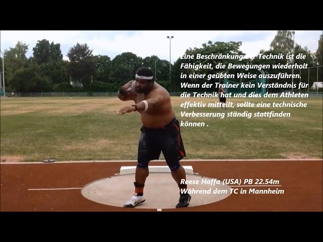 Rotation Technique in Shot put.