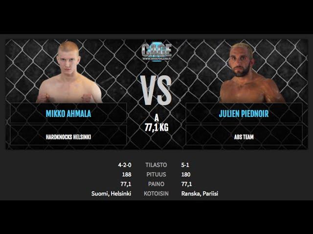 CAGE 29 Mikko Ahmala vs Julien Piednoir