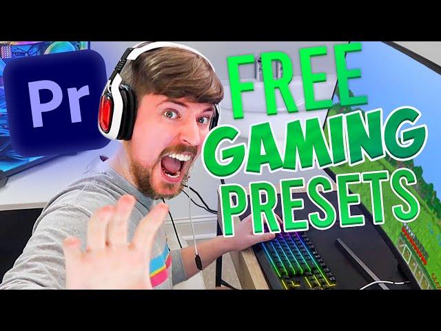 FREE GAMING PRESETS (That Are Actually Useful) - Premiere Pro