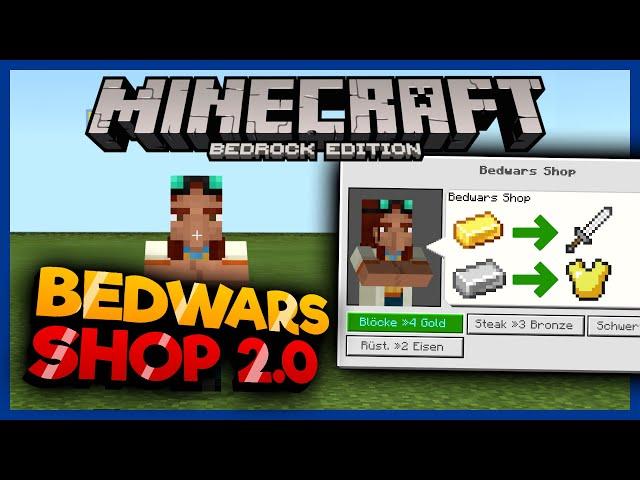 Bedwars SHOP 2.0 Tutorial! (Easy)  Minecraft Bedrock Tutorial