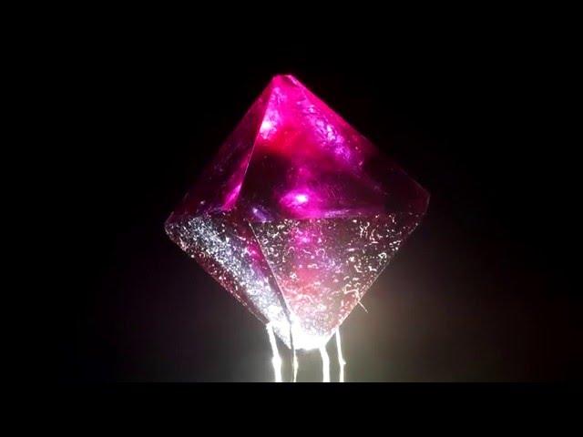 Как самому вырастить фиолетовые кристаллы из соли химия